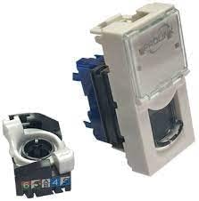 ProLink CAT6 UTP 1G keystone jack rotating, Tool-less Connection Module With Clip Adapter 45 * 22.5