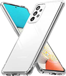 Ringke Fusion Compatible with Samsung Galaxy A53 5G Case, Transparent Thin Hard Back Shockproof TPU Bumper Cover - Clear