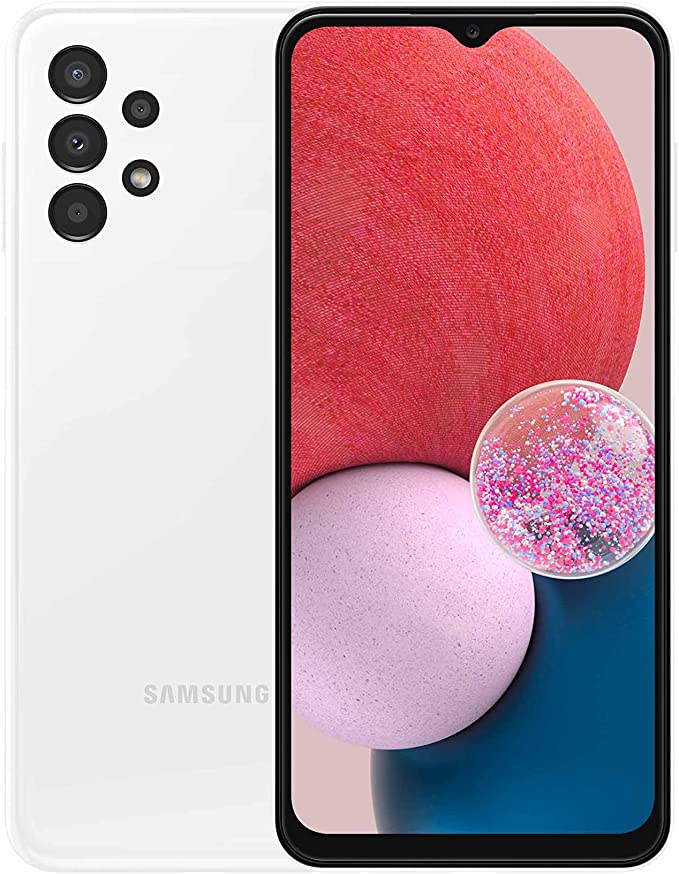 SAMSUNG Galaxy A13 LTE Android Smartphone, 64GB, 4GB RAM, Dual Sim Mobile Phone, White (KSA Version)