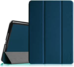 FINTIE SmartShell Case/Ultra Slim Lightweight Leather Stand for Apple iPad Air - Navy