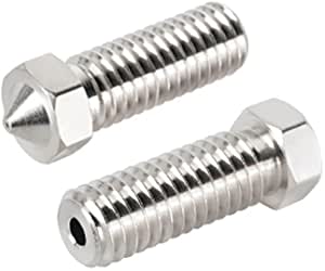 E3D V5 V6 Stainless Steel Volcano Nozzle M6 Thread Hotend Nozzles 0.4mm
