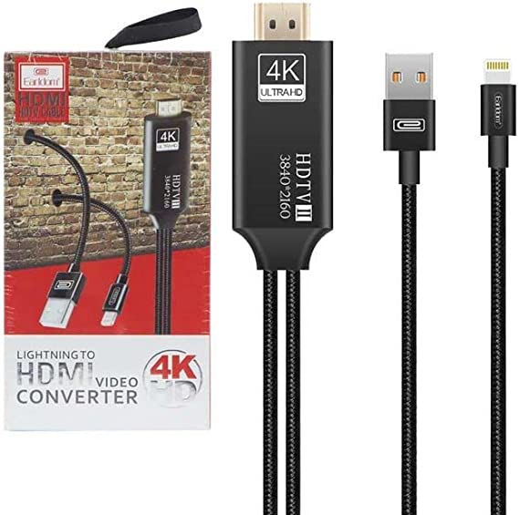 Earldom Transfer Images From Your IPhone Or IPad With Lightning Connector To HDMI Ports On TVs