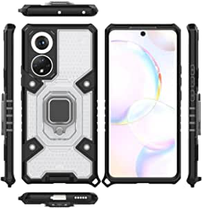 For Huawei Nova 9, New Original Ironman All-in-One Case from GrabologyStore - Heavy Duty Slip-Resistant Cover - Dual Protection Shockproof Case Cover with Lanyard - Clear & Black