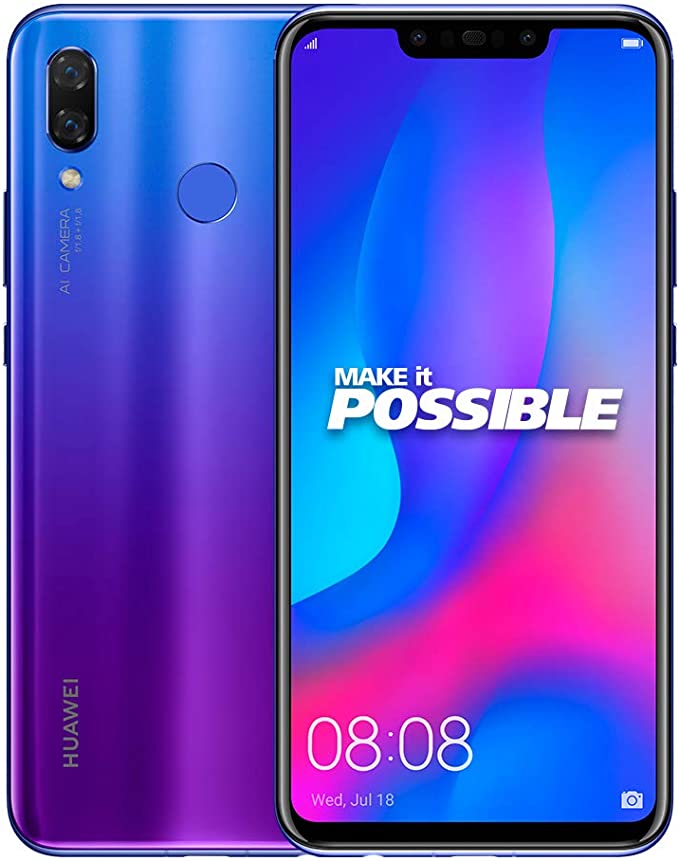 Huawei Nova 3 Dual SIM - 128GB, 4GB RAM, 4G LTE, Purple