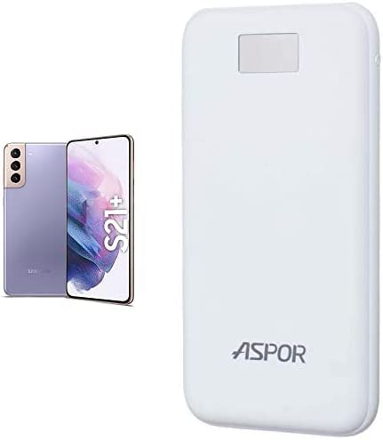 Samsung Galaxy S21 Plus 256 GB violet + Aspor A386 12000 mAh - White