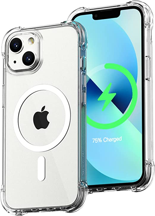 EASYSSOK Apple iPhone 13 Case Compatible with Magsafe [Non Yellowing] [Screen/Camera Protection] [Upgraded Air Cushion]-6.1 Inch 13 (Magsafe)