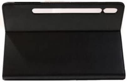 Premium PU Leather Flip Stand Cover for Samsung Galaxy Tab S8 Plus 2022 12.4in (Black)