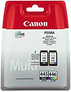 Canon Pg445 and Cl446 Combo Pack for Ip2840 Mg2440 Mg2540 Mg2940 Printers