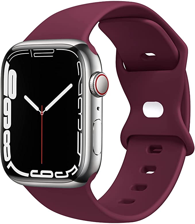 STG Sport Watch Band Compatible with Apple Watch Band 38mm 40mm 42mm 44mm, Soft Silicone Replacement Sport Strap Compatible for iWatch SE Series 6/5/4/3/2/1