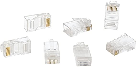 CAT6 Modular RJ45 Connectors (Pack of 100)