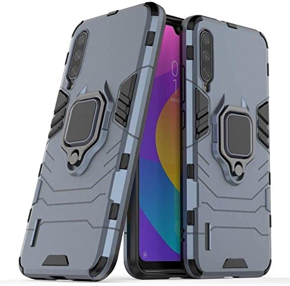 For Xiaomi Mi A3, Iron Man Ring Original Case from CompuMisr - Blue