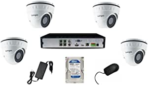 Bundle Longse LIRDNS400 4MP IP Camera+ NVR 4 Channel-POE Metal