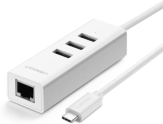 UGREEN USB2.0 Type-C Combo - USB2.0 GIGA ETHERNET + 3PORT USB2.0 HUB