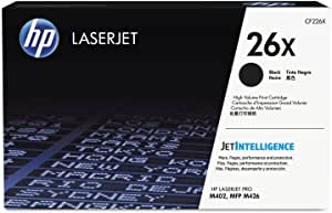 HP CF226X 26X High Yield Original LaserJet Toner Cartridge, Black, Single Pack