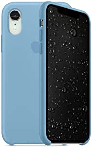 Dr. Dakota Liquid Silicone Case Rubber Hard Cover Compatible with 2018 iPhone Xr 6.1 inches (Cornflower)