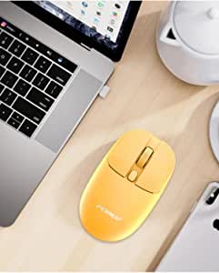 FV-198 2.4GHZ HighEnd Wireless Mouse With USB Nano Receiver Charming design | Yellow