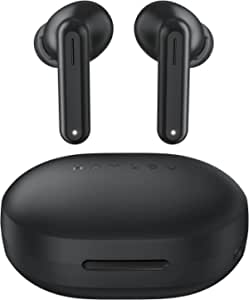 Wireless Earbuds,Haylou GT7 Bluetooth Earbuds Bluetooth 5.2 HD Stereo Sound,AI Clear Call Noise Cancellation,USB-C,24H Playtime,Touch,2 Modes,Bluetooth Headphones Earphones for Home Office,Jet Black
