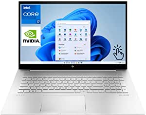HP Envy 17.3" Touchscreen Laptop, FHD IPS 300Nits, Intel i7-1165G7, NVIDIA GeForce MX450, Webcam, Wi-Fi 6, Backlit KB, Fingerprint, USB-C, HDMI, Windows 11 (16GB RAM | 256GB PCIe SSD | 1TB HDD)