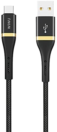 WIWU Elite Data Cable ED-101 2.4A USB To Type-C, Black - 1.2m