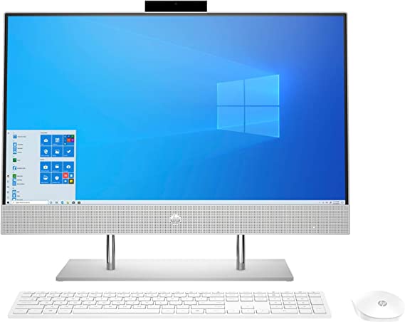 HP AIO Core i5 10th Gen 60.45cm (23.8-inch) FHD with Alexa Built-in(8GB/512GB SSD/Wireless Keyboard & Mouse/Win 10/MS Office 2019/Natural Silver), 24-dp0818in