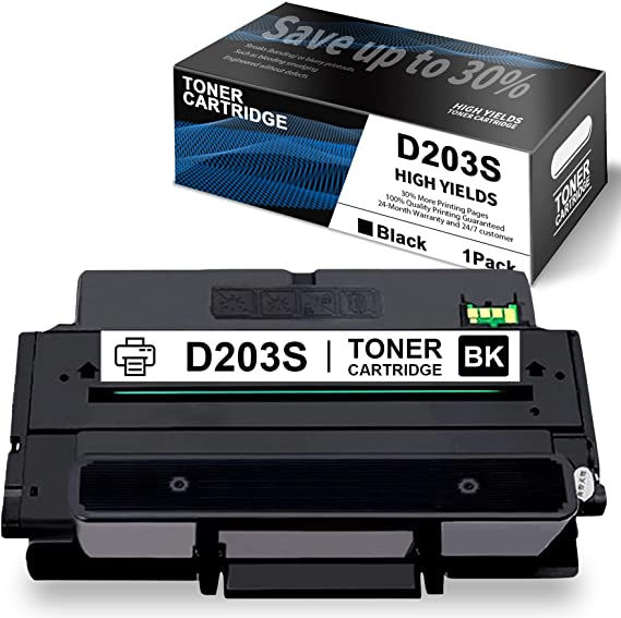 1-Pack Black Compatible Toner Cartridge Replacement for Samsung 203 203S MLT-D203S High Yield to use with ProXpress M3370FD M3870FW M4070FR M3320ND M3820DW M4020ND Printer