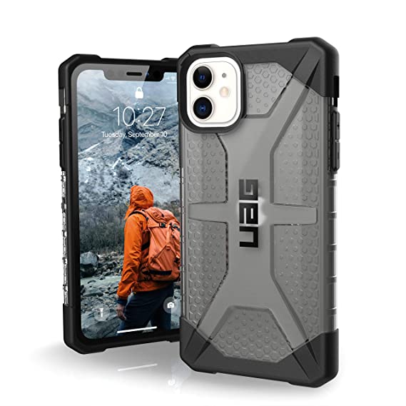 UAG Designed for iPhone 11 [6.1-inch Screen] Plasma Feather-Light Rugged [Ash] Military Drop d iPhone Case