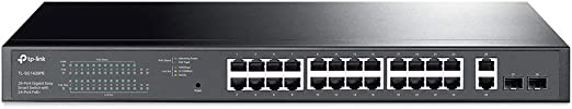 TP-Link TL-SG1428PE network switch Managed Gigabit Ethernet (10/100/1000) Black 1U Power over Ethernet (PoE) TL-SG1428PE, Managed, Gigabit Ethernet (10/100/1000), Power over Ethernet (PoE),