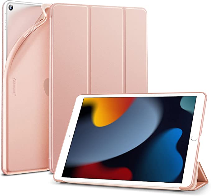 ESR Case for iPad 8th Generation (2020)/7th Generation (2019), Slim Case for iPad 10.2 [Auto Sleep/Wake Cover] [Flexible Back with Viewing/Typing Stand] Rebound Series,Rose Gold
