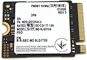 Generic Samsung SSD 512GB PM991 M.2 2230 30mm NVMe PCIe Gen3 x4 MZ9LQ512HALU MZ-9LQ512A Solid State Drive Compatible with Dell HP Lenovo