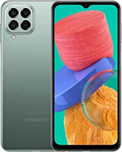 SAMSUNG Galaxy M33 5G Android Smartphone, 128GB, 8GB RAM, Dual Sim Mobile Phone, Green