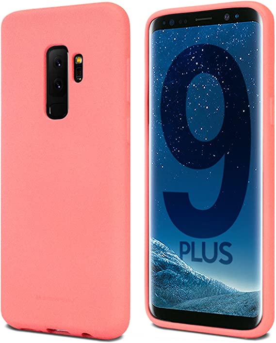 Goospery Soft Feeling Jelly for Samsung Galaxy S9 Plus Case (2018) Silky Slim Bumper Cover (Flamingo) S9P-SFJEL-PNK