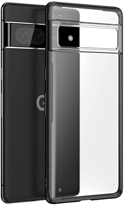 Google Pixel 7, Original New Case -, Semi Transparent PC Shockproof TPU Slim Durable Back Cover Case From GrabMobily- Matte Black