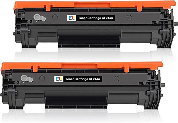 Magisink CF244A 44A Compatible Toner Cartridge Replacement for HP CF244A 44A Compatible with Laserjet Pro M15w M15a MFP M28w M28a (2-Pack Black)