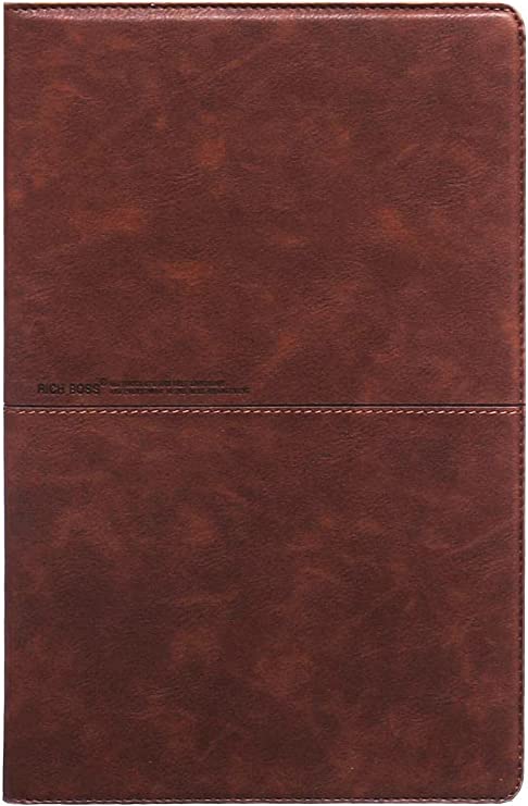 For Lenovo Tab M10 TB-X505X (10.1 inches) Rich Boss Leather Book Cover 360 Degree Protection - Brown