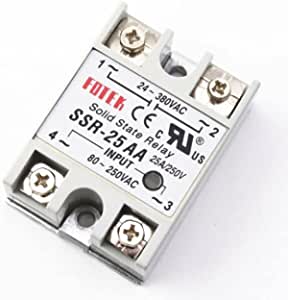 SSR-25DA (Solid State Relay 25A) Input 80-250Vdc / Output 24-380Vac