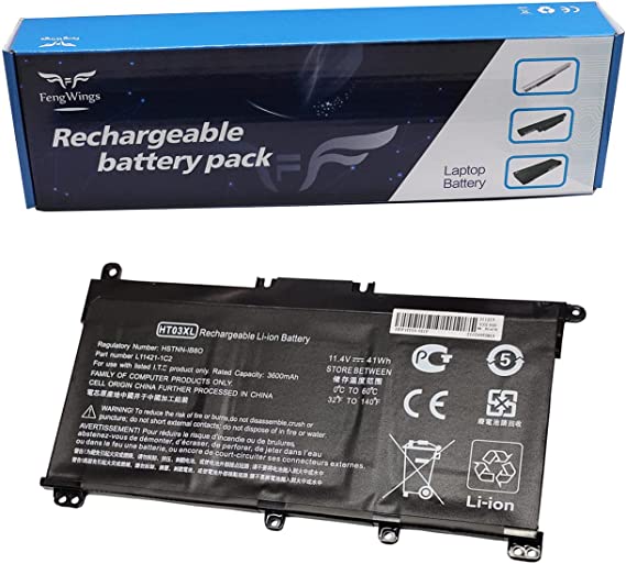 FengWings® Battery HT03XL HTO3XL L11421-2C2 L11119-855 Replaces HP 15-DB0206NG 15-DA0001NG 17-BY0221NG 17-BY0233NG 17-BY0204NG 17-BY0540NG 17 - CA020 3NG, HP 250 G7 255 G7 240 G7 245 G7 340 G5