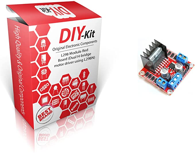 DIY-Kit L298 Module Red Board (Dual H-bridge motor driver using L298N)
