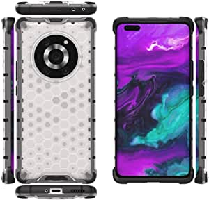 For Honor Magic 3 Pro,Honeycomb Pattern Shockproof Original Case from CompuMisr - Transparent