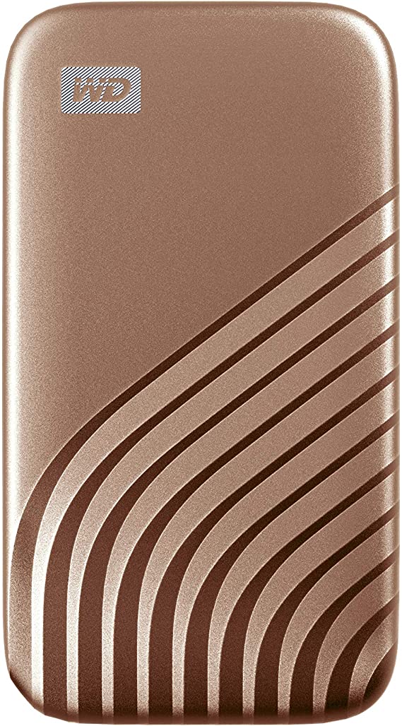 WD 2TB My Passport SSD - Portable SSD, up to 1050MB/s Read and 1000MB/s Write Speeds, USB 3.2 Gen 2 - Gold
