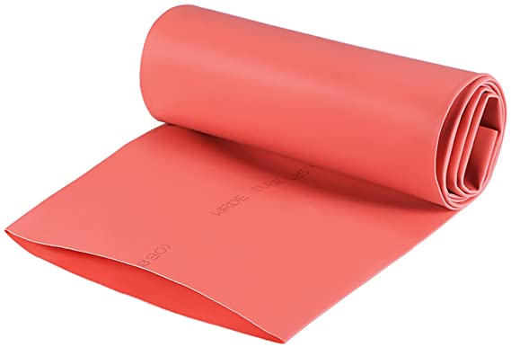 Heat Shrink Tubing 95mm Flat Width 2:1 Ratio Shrinkable Tube Cable Sleeve 1m - Red