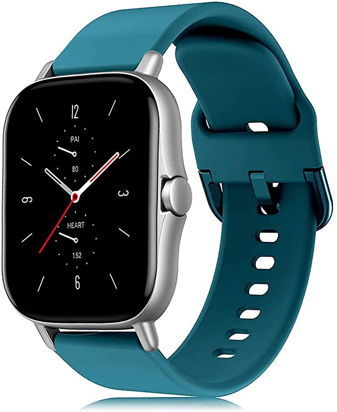 Silicone Watch Band Compatible for Amazfit GTR 42mm/47mm/GTR2/2e Quick Release Sport Wristband Compatible for Samsung Galaxy Watch 20mm/22mm Strap Compatible for Huawei Watch GT