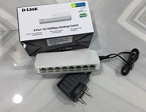 D-Link DES-1008C 10/100 Mbps Unmanaged Network Switch