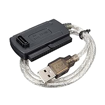 Kirmax USB 2.0 Male to IDE SATA 2.5"3.5" Converter Cable Hard Drive HDD Black