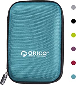 ORICO Hard Drive Case 2.5inch External Drive Storage Carring Bag for WD My Passport Element, Seagate, Toshiba, Samsung T5 2.5" HDD (PHD-25)