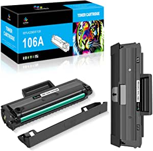 LeciRoba 106a w1106a for hp 106a toner cartridge Use with HP Laser 107a 107w 107r HP Laser MFP 135w 135wg 135a 135r HP Laser MFP 137fwg 137fnw (2-Black)