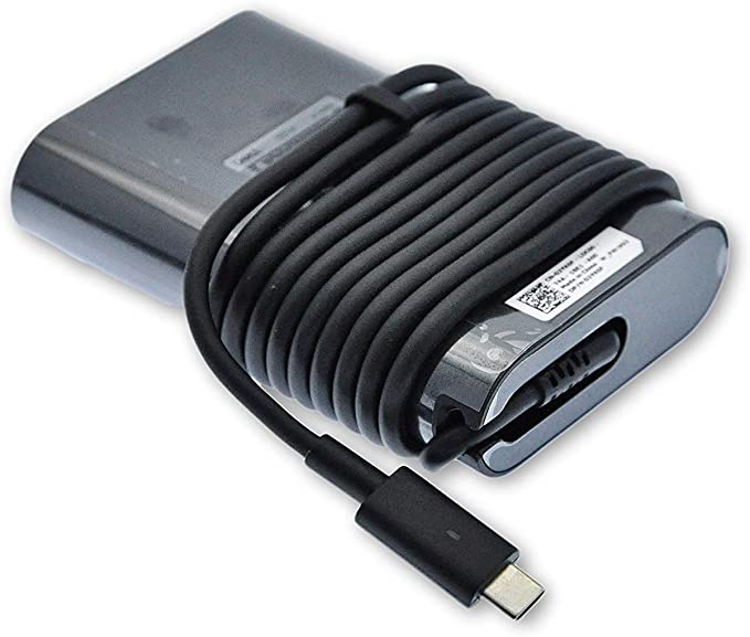 Dell Genuine Chromebook 3380 5190, Venue 5855 5056, Latitude 3380 3390 5285 5289 5290 7212 7275 7289 7370 7389 7390, XPS 9250 9365 65w USB-C Type-C Power Adapter Charger 450-AGOL 2YK0F M1WCF UK
