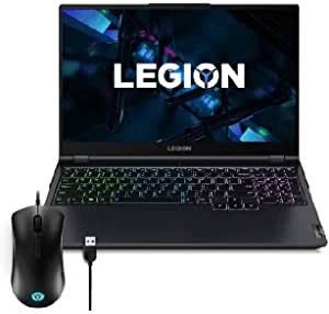 Lenovo Legion 5 15ITH6H Gaming Laptop - i7-11800H - 16GB – 512GB SSD - 15.6 FHD 165Hz - RTX 3060 6GB -DOS - Blue + Mouse