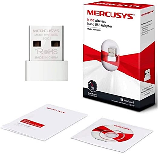Mercosis MW150US Wireless Nano USB Adapter Dongle
