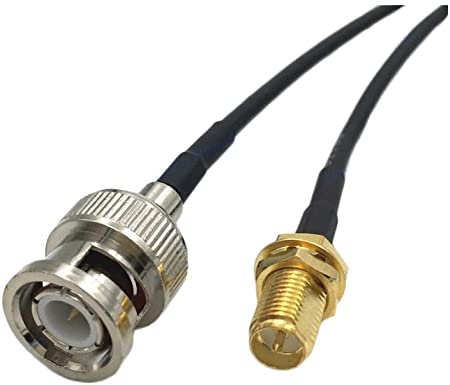 OHM - BNC male To RP-SMA female cable RG58 50ohm 5 Meter length