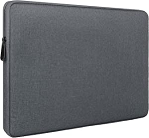 RAINYEAR Laptop Sleeve Case 13 Inch Compatible with 2021 New M1 2016-2020 13" MacBook Air Pro 13.3" Chromebook Notebook, Water Repellent Polyester Computer Carrying Bag for Men Women, Deep Gray